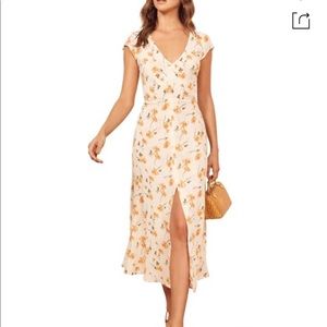 Reformation Wellfleet Back Cutout Dress size 2